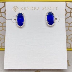Kendra Scott Jewelry - New Kendra Scott Ellie Silver Cobalt Cats Eye Kendra Scott Jewelry - New Kendra Scott Ellie Silver Cobalt Cats Eye
